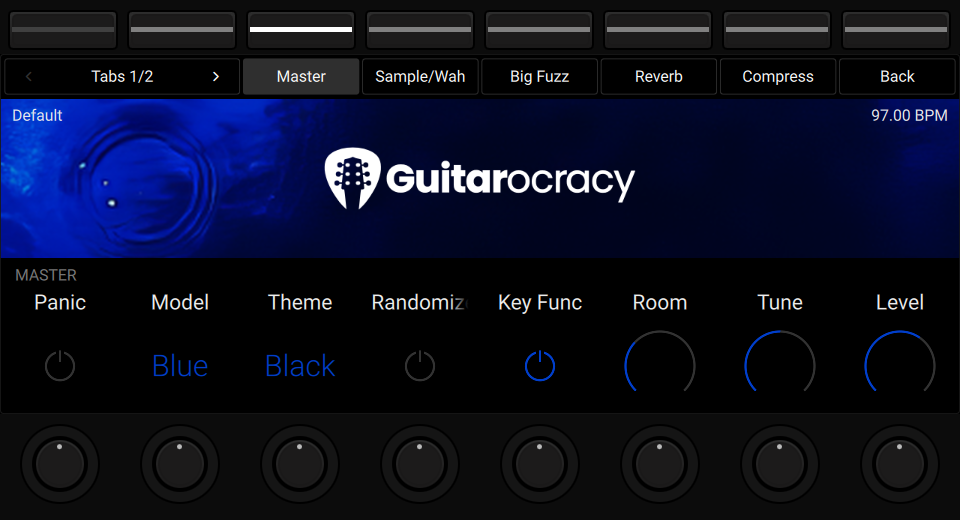 NKS3 controller view showing Master section.